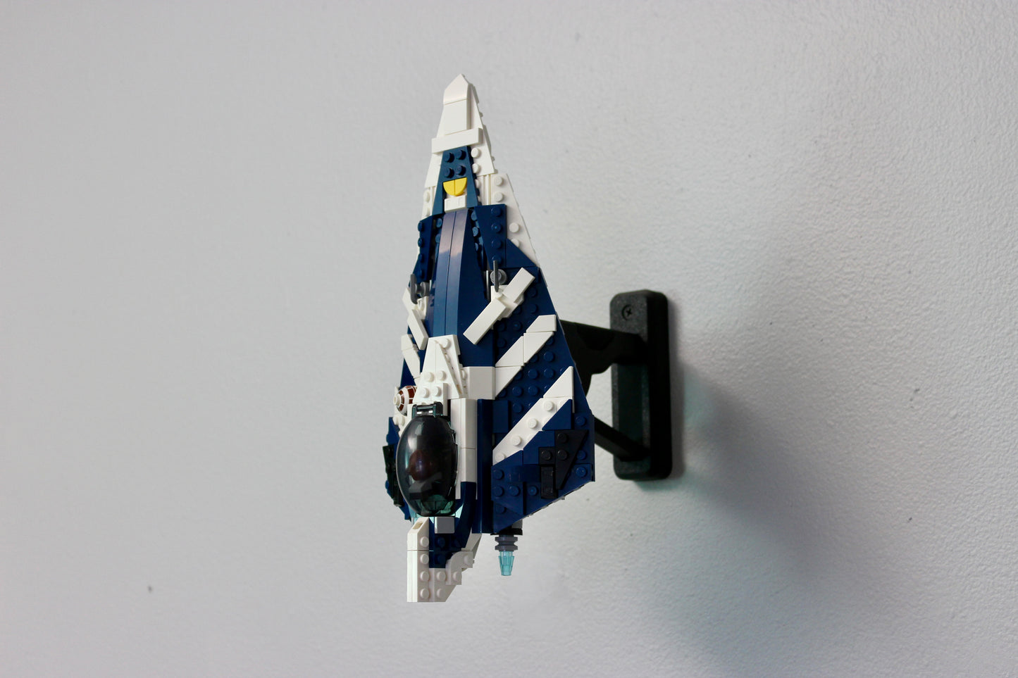 Wall Display for Custom LEGO Star Wars Plo Koon Starfighter