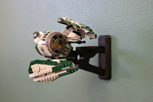 Wall Display for LEGO Star Wars Yoda's Jedi Starfighter 75360 - front view