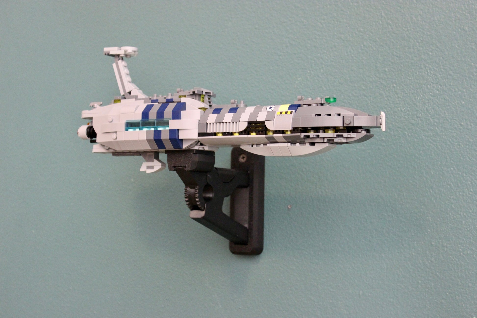 Wall Display for LEGO Star Wars Invisible Hand 75377 - front view