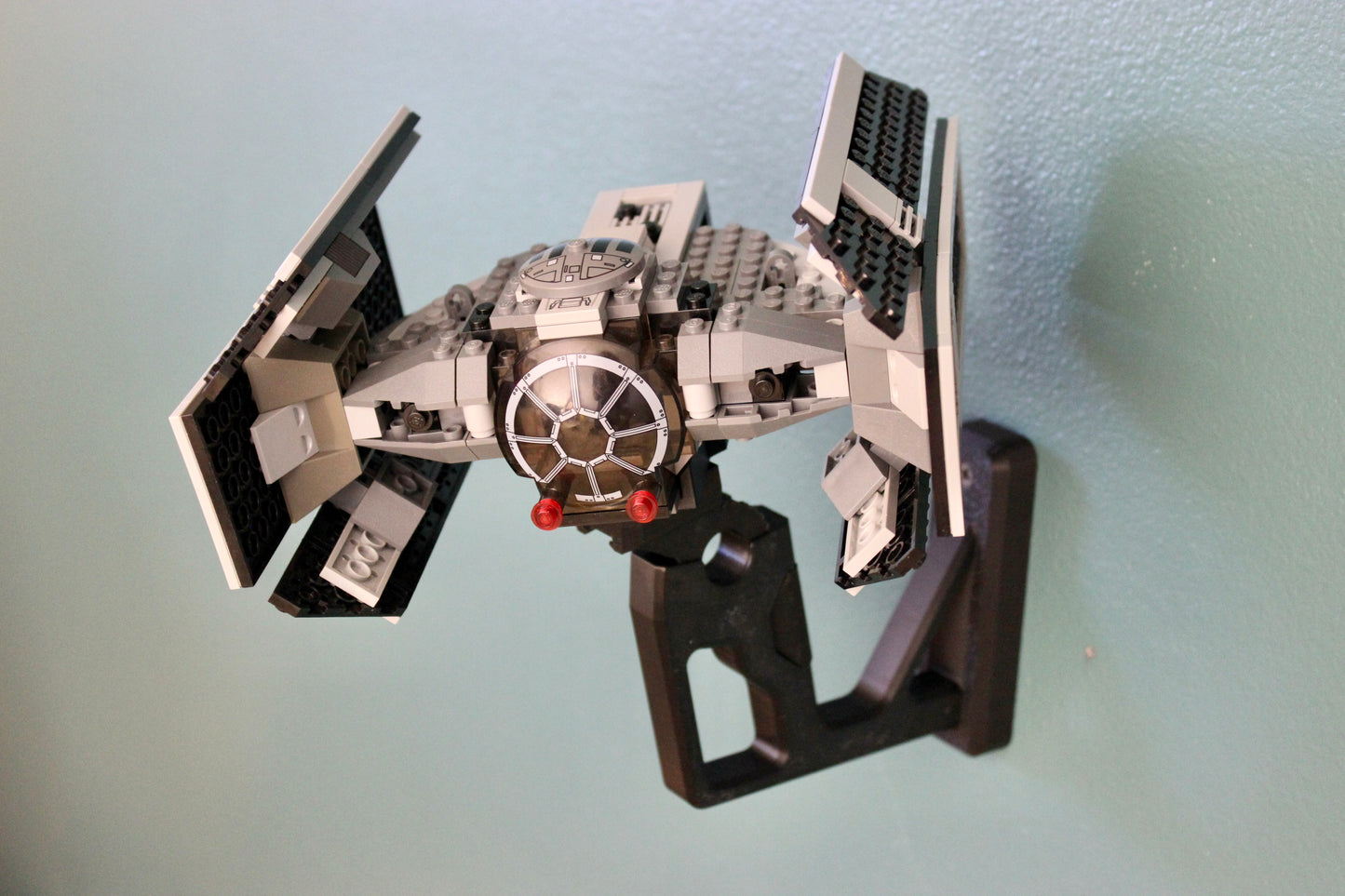 Wall Display for LEGO Star Wars Darth Vader's TIE Fighter 8017 - side view
