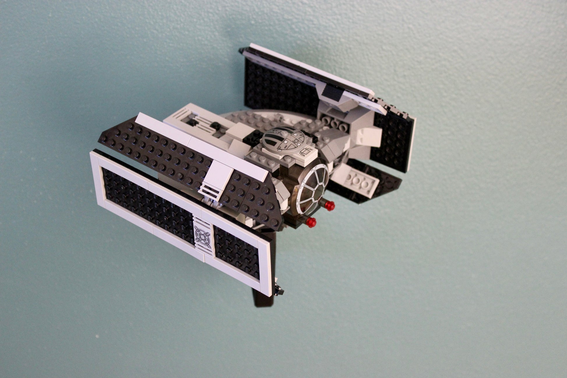 Wall Display for LEGO Star Wars Darth Vader's TIE Fighter 8017 - detail view