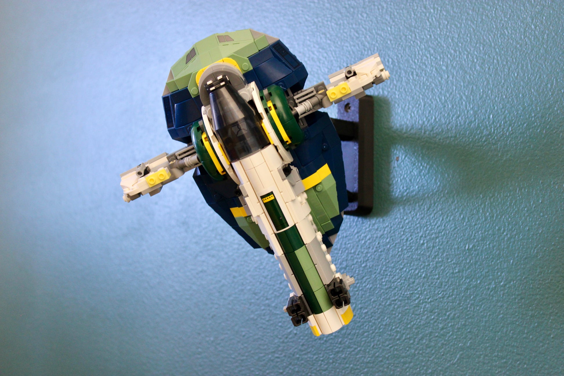 Wall Display for LEGO Star Wars Jango Fett's Starship 75433 - front view