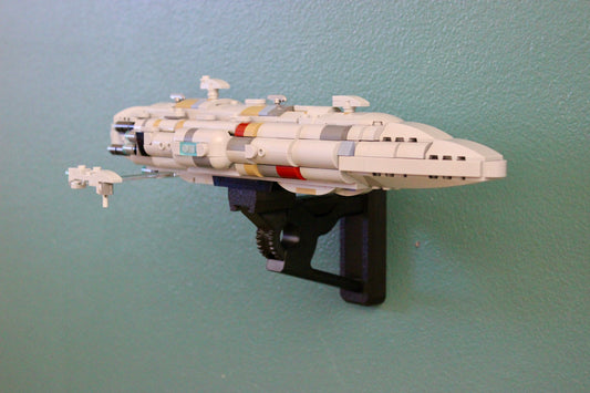 Wall Display for LEGO Star Wars Home One Starcruiser 75405 - front view
