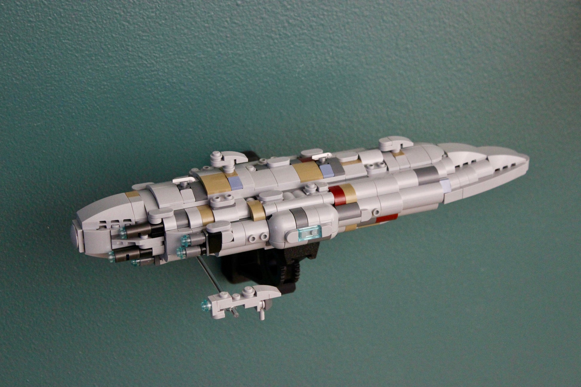 Wall Display for LEGO Star Wars Home One Starcruiser 75405 - side view