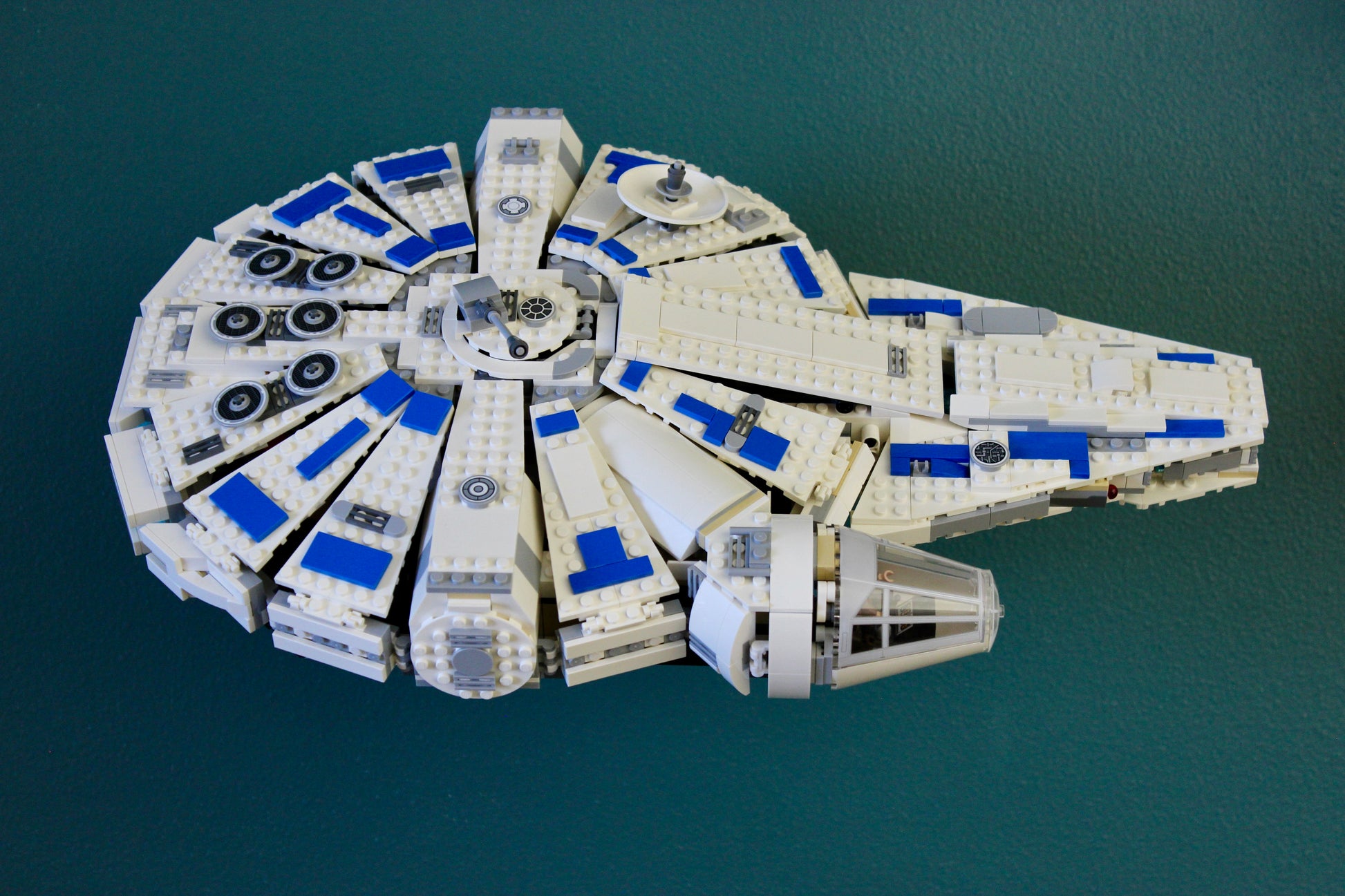 Wall Display for LEGO Star Wars Kessel Run Millennium Falcon 75212 - detail view