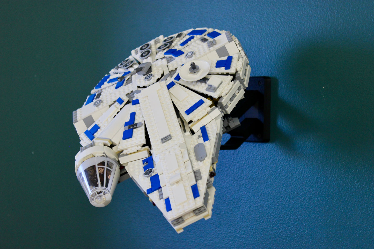 Wall Display for LEGO Star Wars Kessel Run Millennium Falcon 75212 - front view