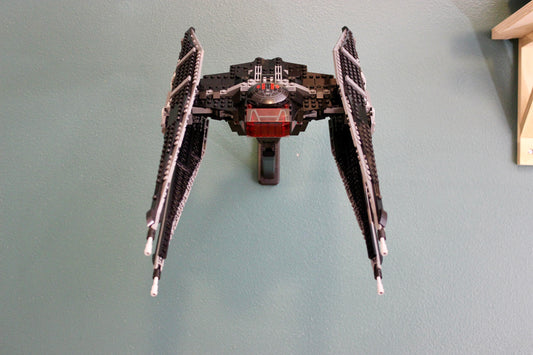 Wall Display for LEGO Star Wars Kylo Ren's TIE Fighter 75179 - front view