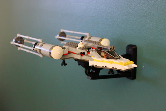 Wall Display for LEGO Star Wars TIE Fighter & Y-Wing 7150 - front view