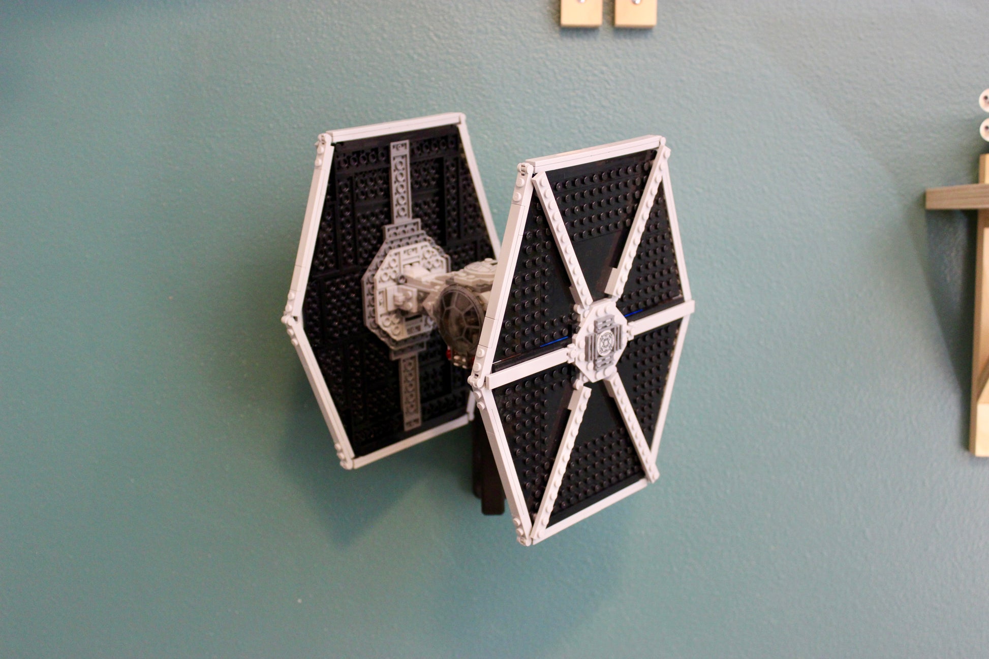 Wall Display for LEGO Star Wars Imperial TIE Fighter 75211 - side view