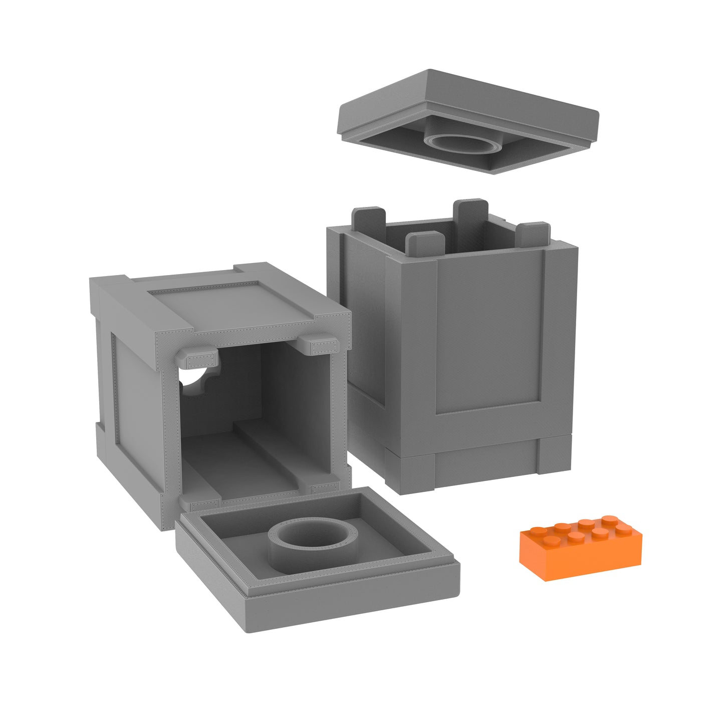 Giant 2x2 Box - LEGO Inspired Organizational Crate